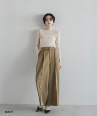 【Machine-Washable】Sheer Stretch Long Sleeve Tops