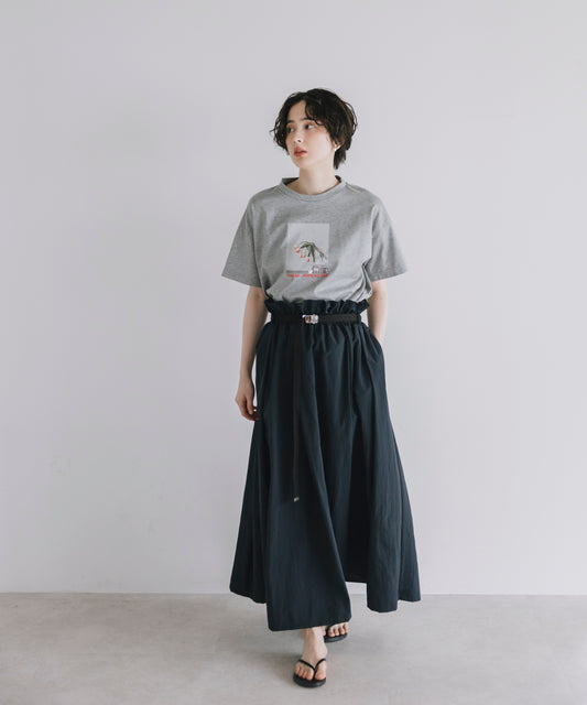 【Water-Repellent】Belt set Flared Skirt