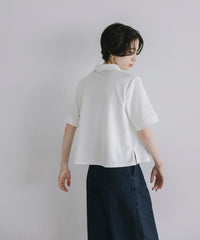【Multi-Function】Scallop Collar Polo Tops