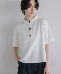 【Multi-Function】Scallop Collar Polo Tops