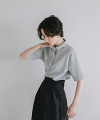 【Multi-Function】Scallop Collar Polo Tops
