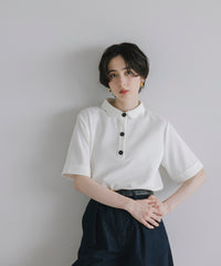 【Multi-Function】Scallop Collar Polo Tops