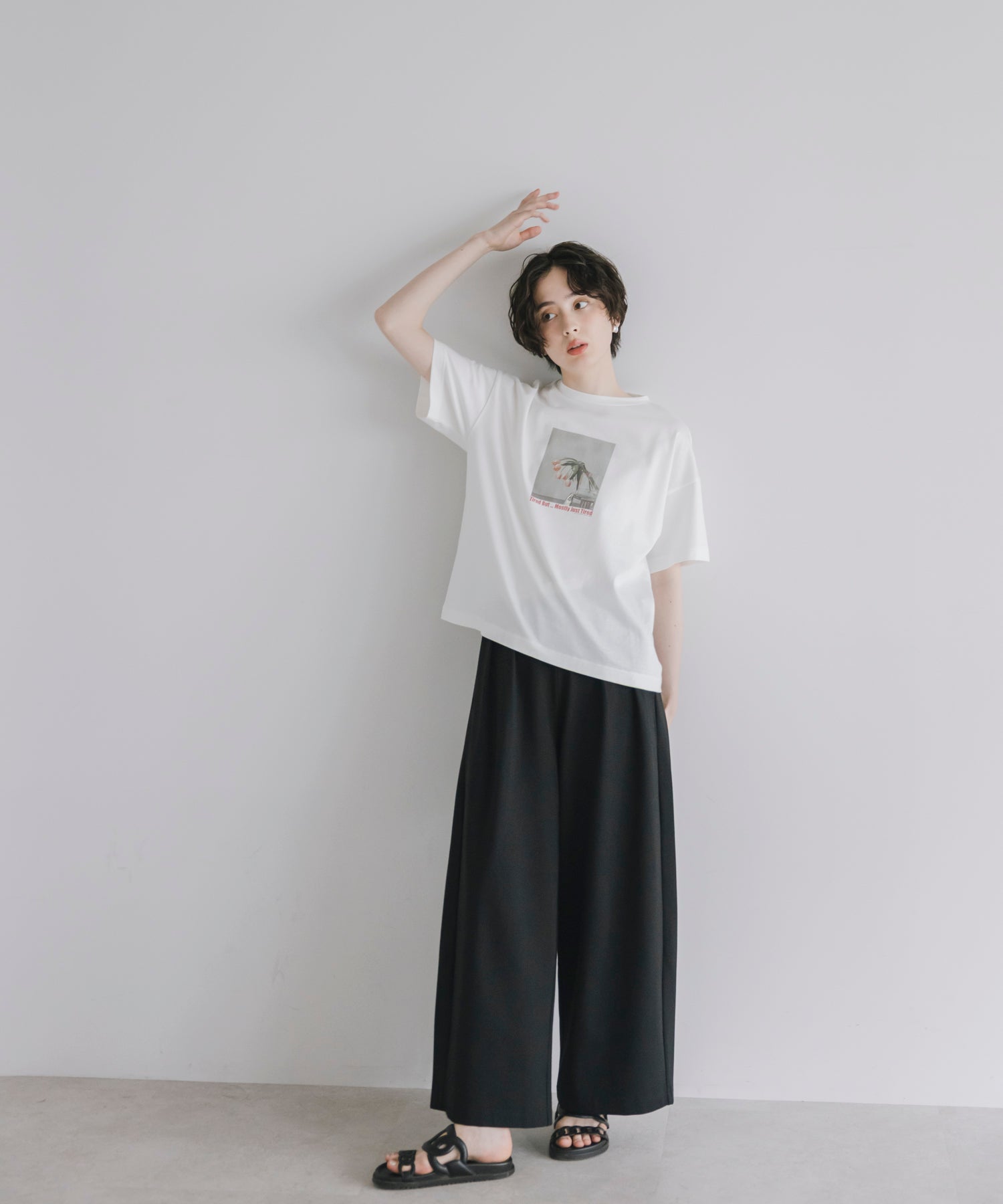 【Cool-Touch】KUTAKUTA Tulip Relaxed Tee