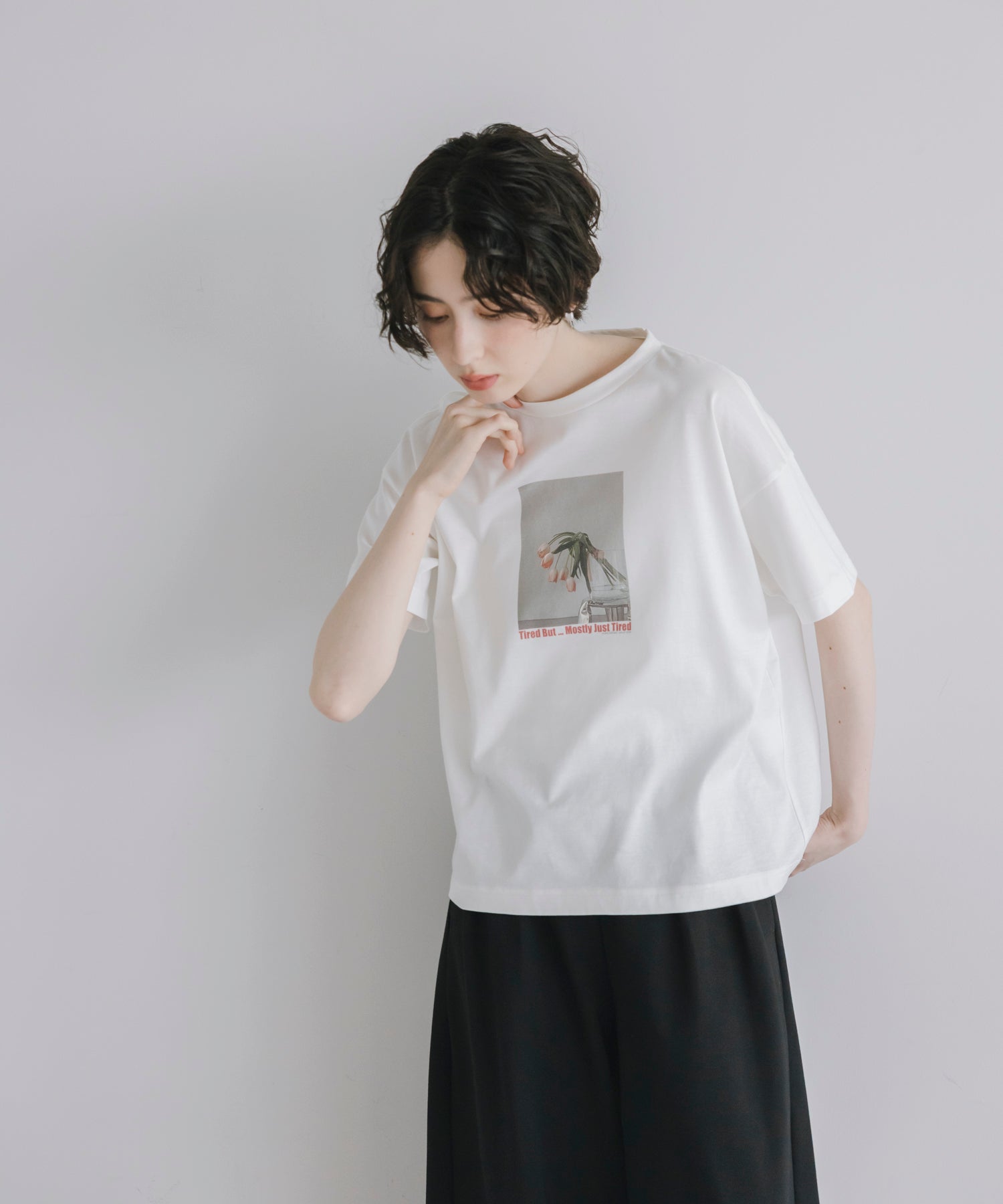 【Cool-Touch】KUTAKUTA Tulip Relaxed Tee