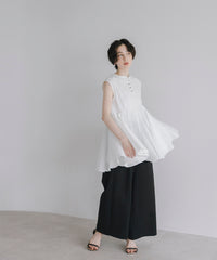 【Easy-Care】A-Line Peplum Tunic