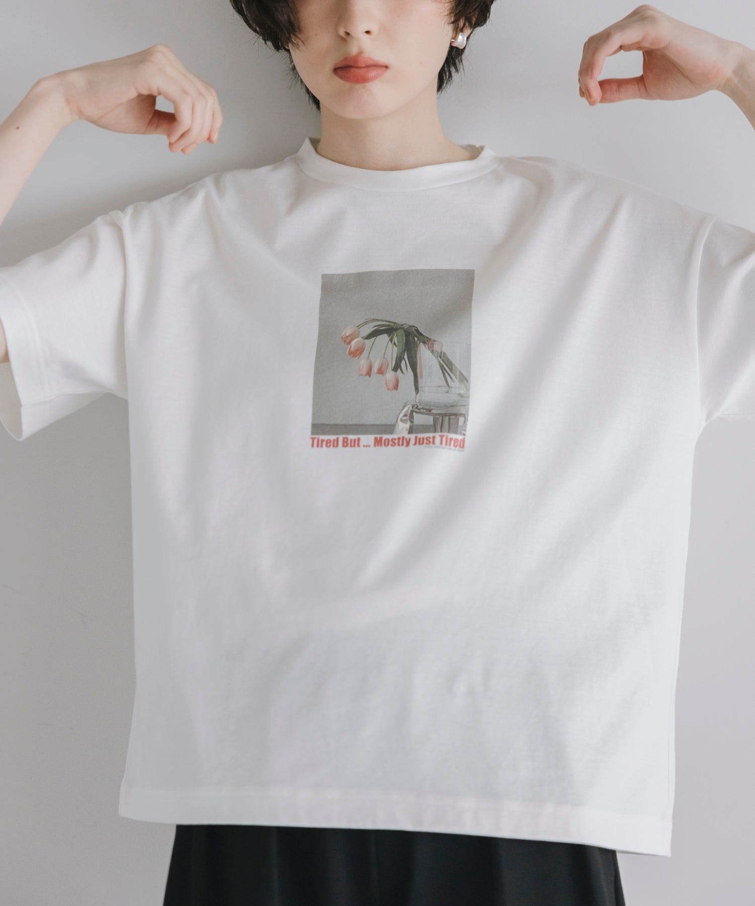 【Cool-Touch】KUTAKUTA Tulip Relaxed Tee