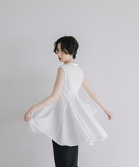 【Easy-Care】A-Line Peplum Tunic