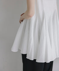 【Easy-Care】A-Line Peplum Tunic
