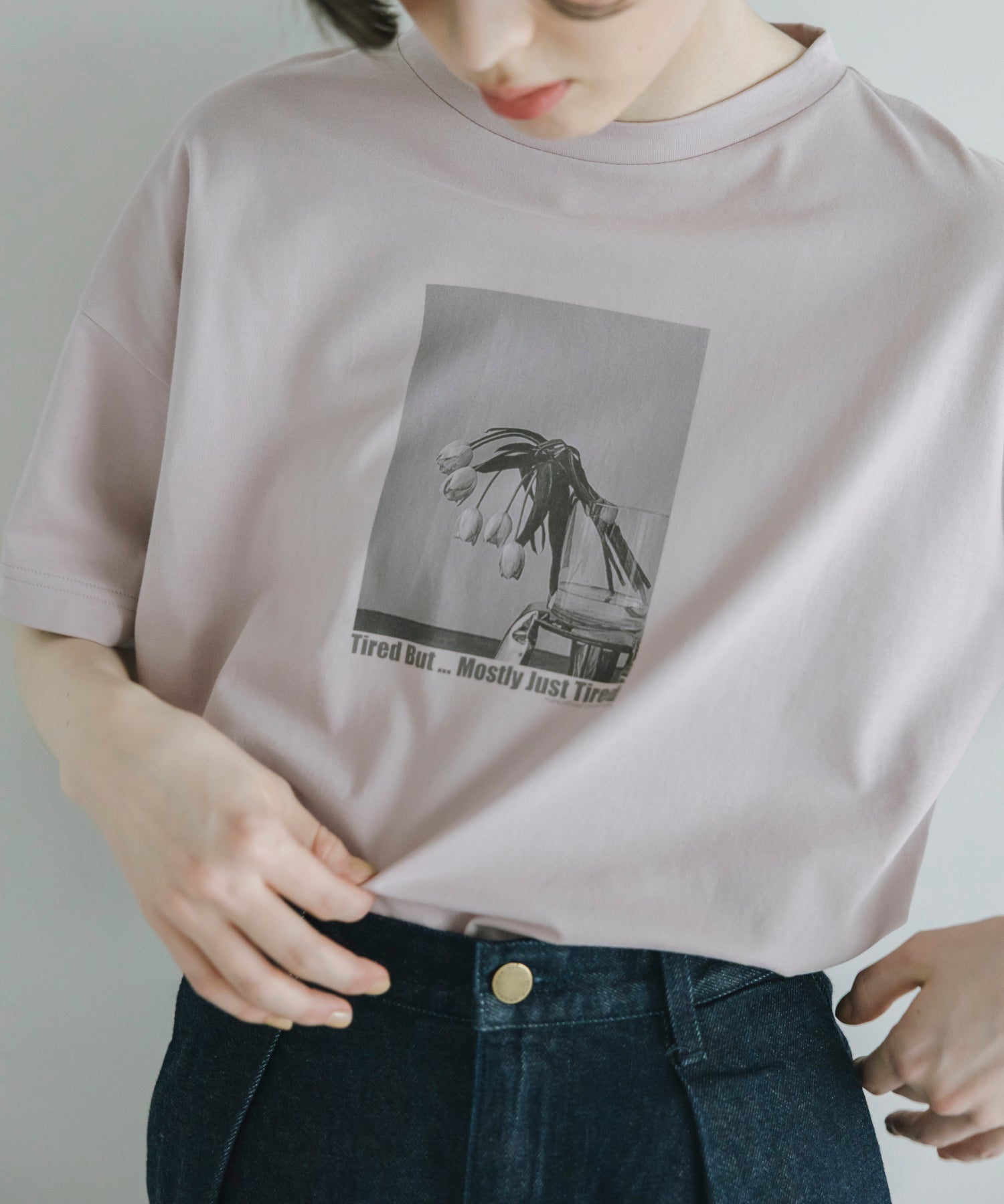 【Cool-Touch】KUTAKUTA Tulip Relaxed Tee