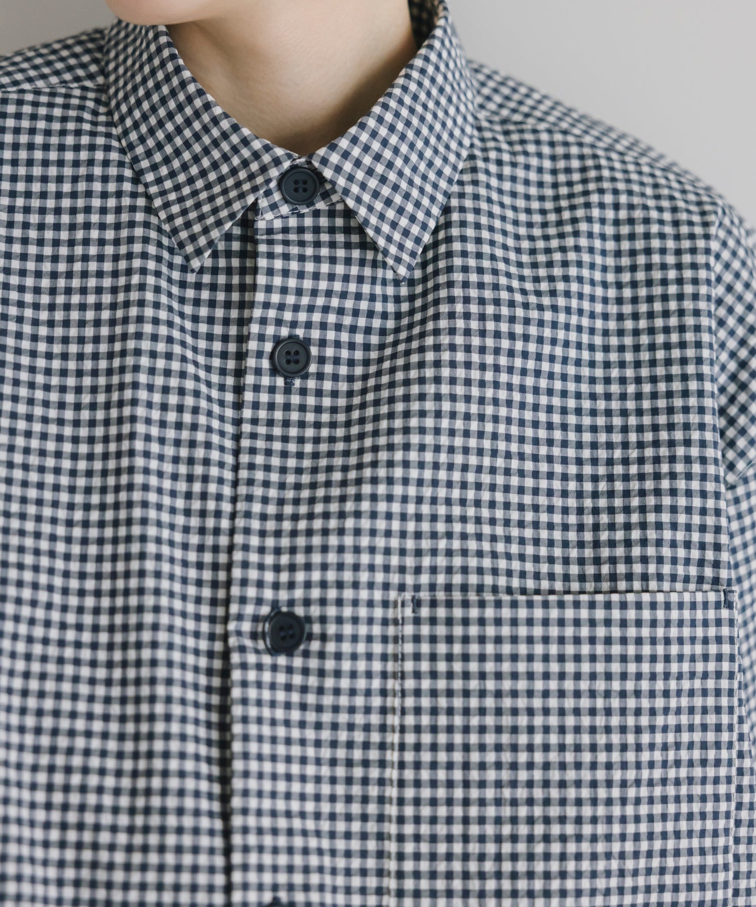 【Assorted Fabrics】Relaxed Boxy Half-Sleeve Shirt