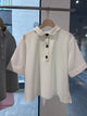 【Multi-Function】Scallop Collar Polo Tops