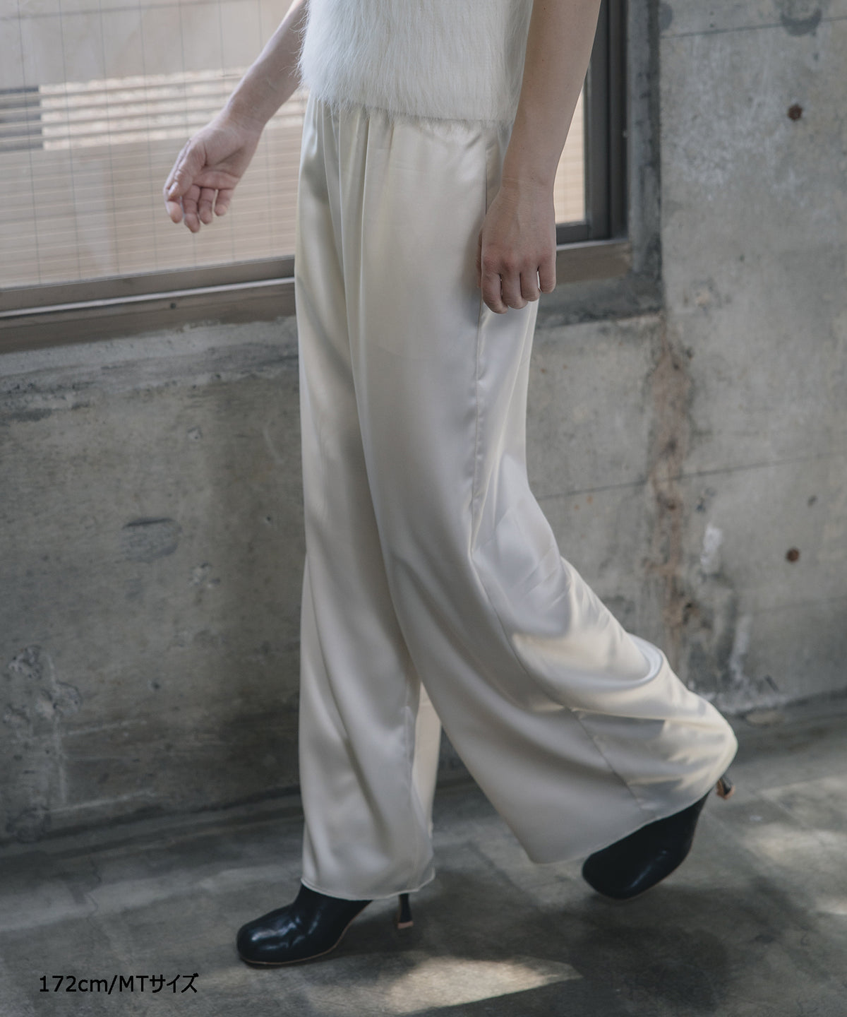 【Multi-Function】Drape Satin Easy Pants