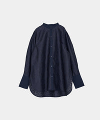 【Wrinkle Prevention】Lace Docking Blouse