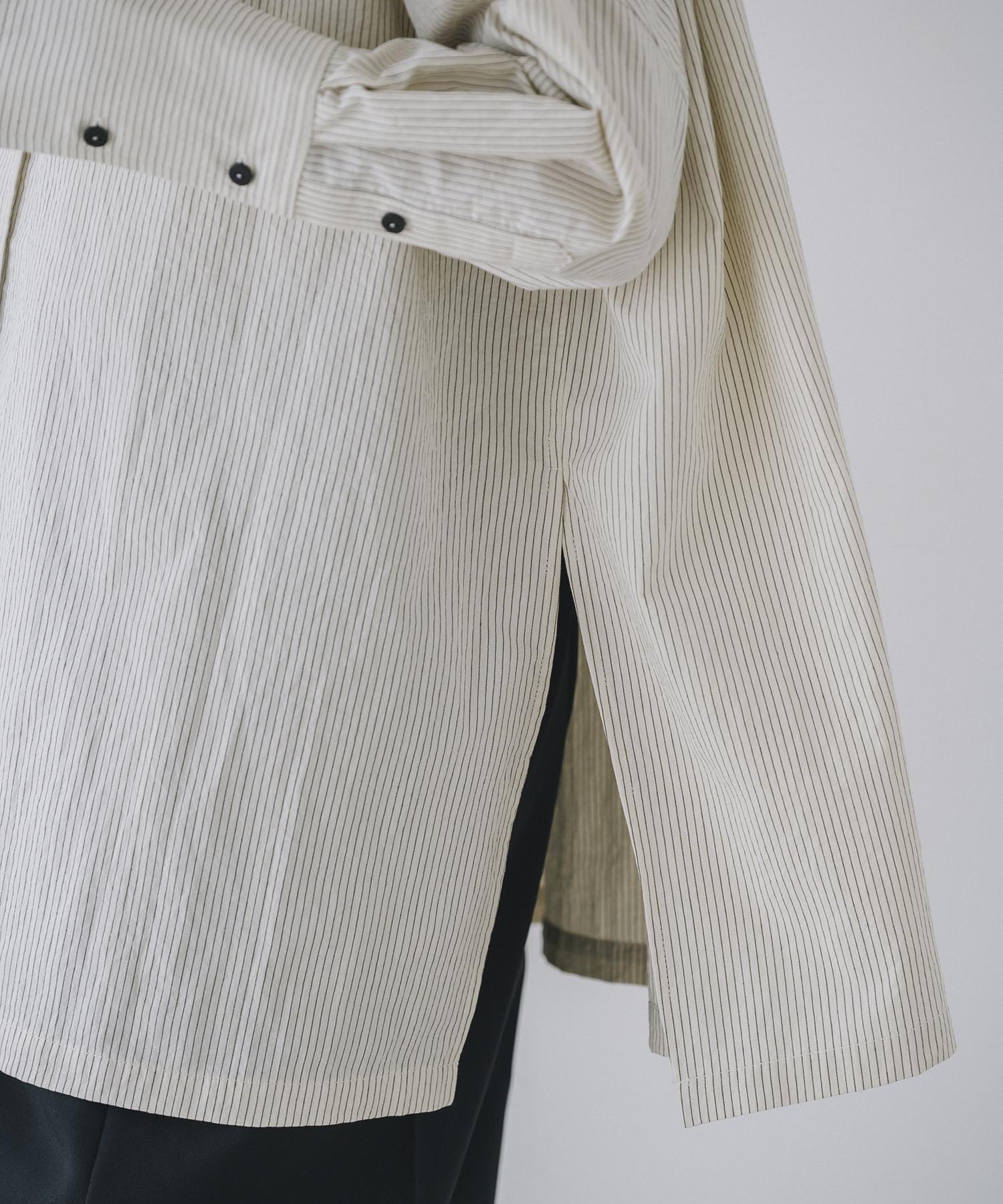 【Machine-Washable】Stripe Over Shirts