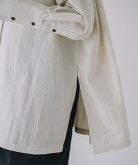 【Machine-Washable】Stripe Over Shirts