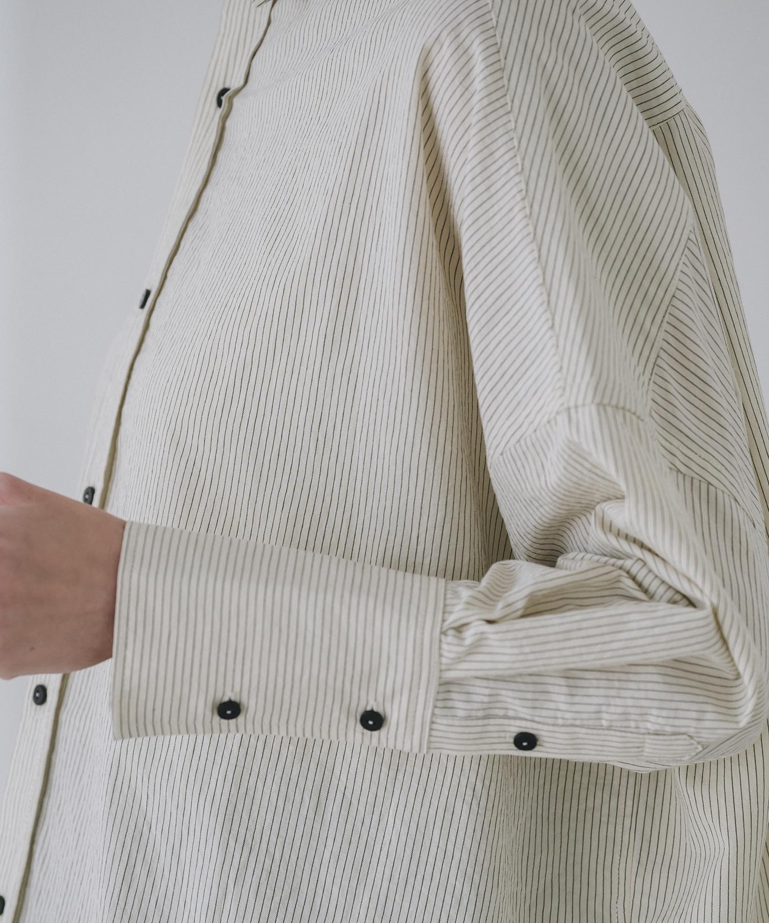 【Machine-Washable】Stripe Over Shirts