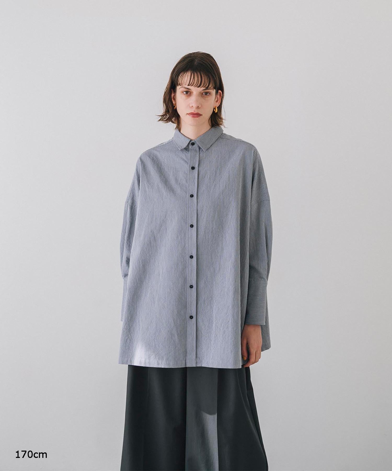 【Machine-Washable】Stripe Over Shirts