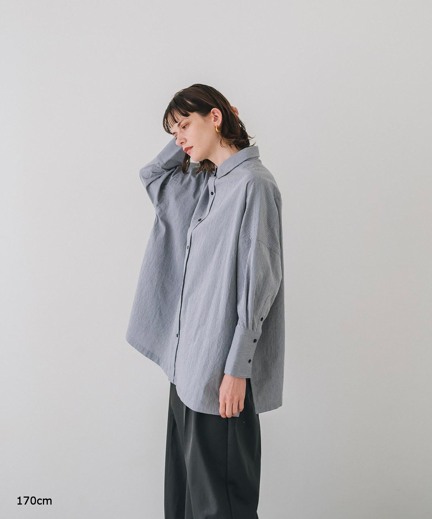 【Machine-Washable】Stripe Over Shirts