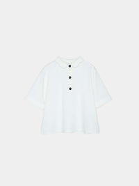 【Multi-Function】Scallop Collar Polo Tops