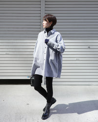 【Machine-Washable】Stripe Over Shirts