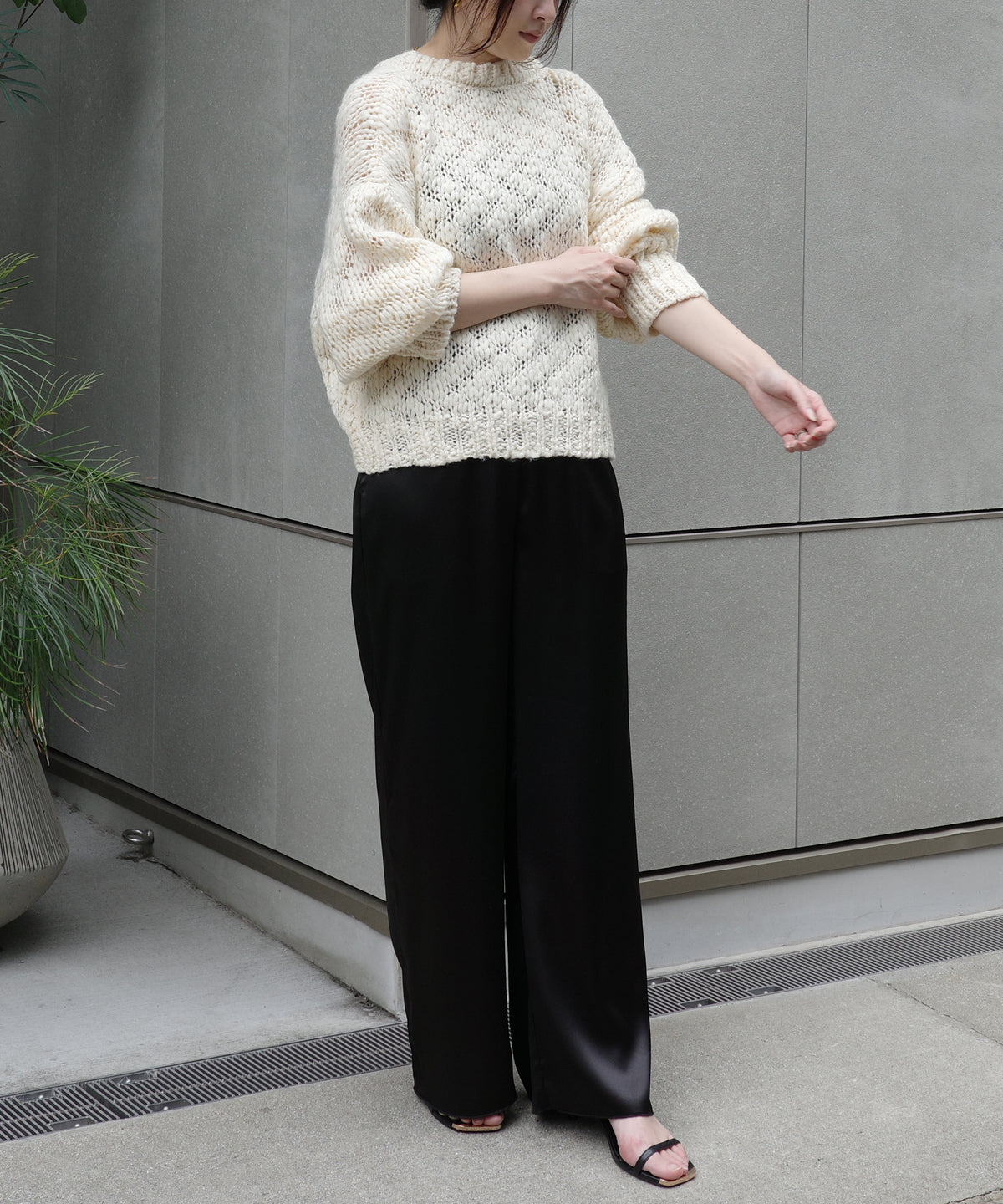 【Multi-Function】Drape Satin Easy Pants