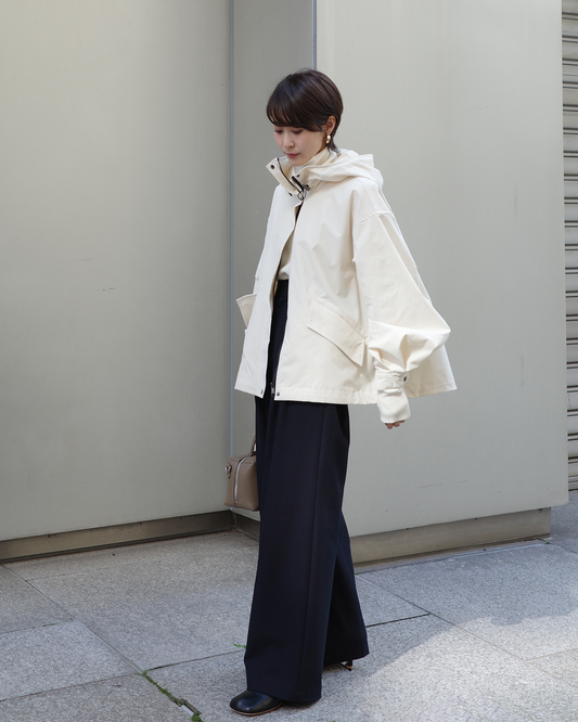 【Water Repellent】Stand Collar Flared Blouson