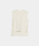 【Layerable】Wool Side Slit Middle Vest