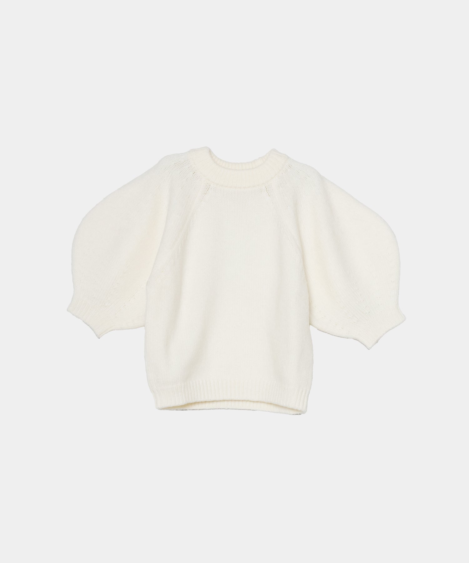 【Anti-Pilling】Wool Mix Half Sleeve Knit