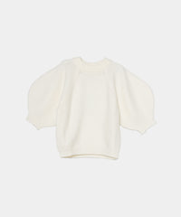 【Anti-Pilling】Wool Mix Half Sleeve Knit