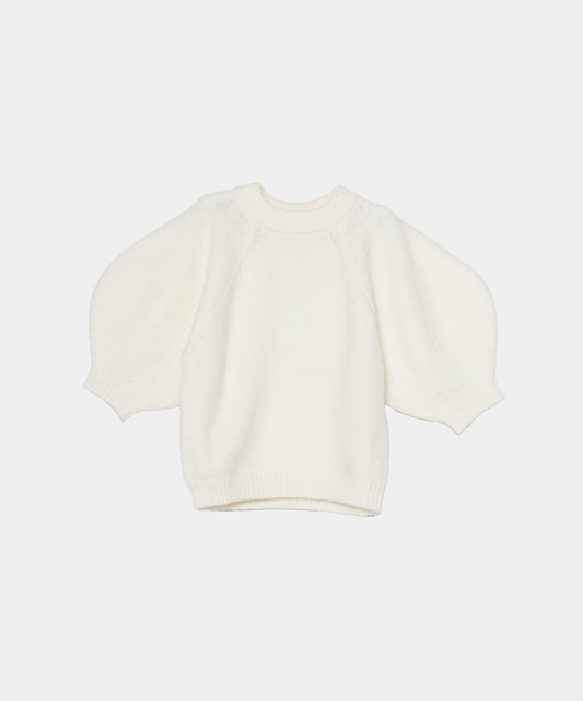 【Anti-Pilling】Wool Mix Half Sleeve Knit