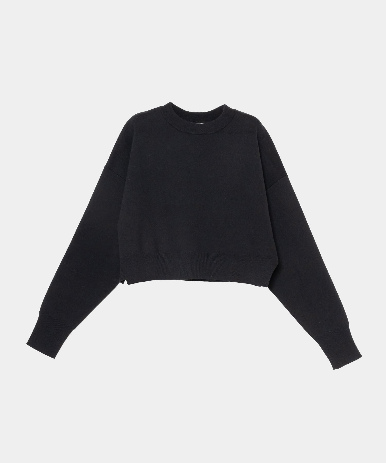 【Layerable】Short Side Slit Knit